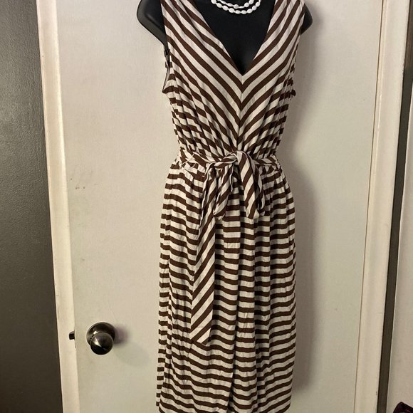 NWT Talbots striped dress - Picture 2 of 10
